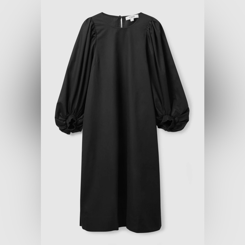 COS Puff Sleeve Midi Dress